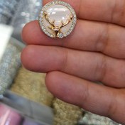 تصویر دکمه فلزی - طلایی / سایز 2 