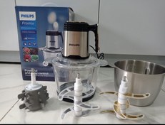 تصویر خردکن دوکاسه فیلیپس مدل PH-2025 ظرفیت ۴ لیتر با ۶ تیغه تیتانیوم 