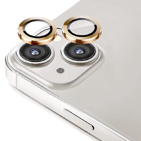 تصویر محافظ لنز دوربین ایرگلوری مدل رینگی مناسب برای گوشی موبایل اپل Iphone 13 - 13 Mini رنگ نقره ای 