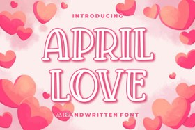 تصویر فونت April Love Craft 