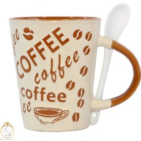 تصویر ماگ (لیوان) قاشق دار کافی Coffee 