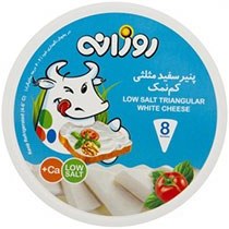 تصویر پنیر سفید کم چرب روزانه مثلثی 8 عددی 