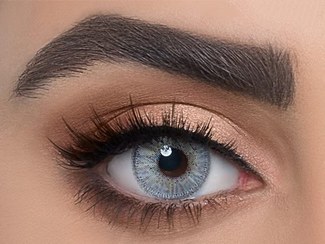 تصویر لنز چشم دهب مدل آلاسکا رنگ طوسی یخی 