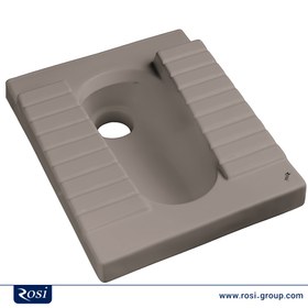 تصویر توالت آسیایی رسی مدل لاین - درجه Rosi