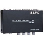 تصویر سوئیچ 4 پورت VGA دستی بافو مدل BF-S401 Bafo VGA Switch 4-1 with Audio BF-S401