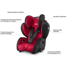 تصویر صندلی ماشین recaro مدل young sport hero رنگ Xenon blue 