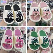 تصویر دمپایی دخترانه فانتزی طرح قورباغه 