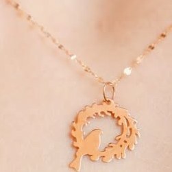 تصویر گردنبند طرح پرنده 