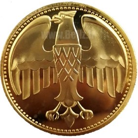 تصویر سکه یادبود هیتلر ابکاری طلا 