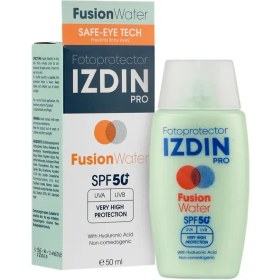 تصویر ضد آفتاب فیوژن واتر ایزدین پرو SPF +50 