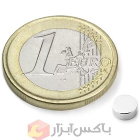 تصویر آهنربا گرد نئودیمیوم 2 × 5 میلی‌متر 