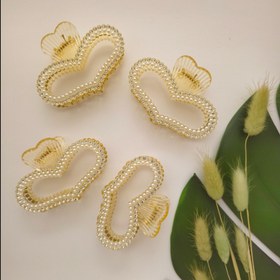 تصویر کلیپس مرواریدی قلبی کد 10027092 