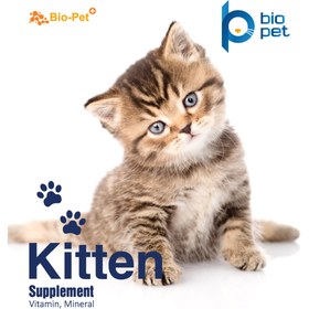 تصویر پودر مکمل گربه بایو پت مدل kitten وزن 200 گرم 