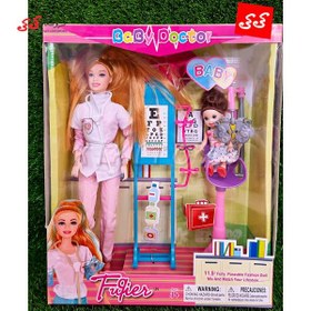 تصویر عروسک باربی غضروفی دکتر کد103 Barbie