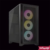 تصویر کیس کامپیوتر کورسیر Corsair 4000D RGB Airflow 