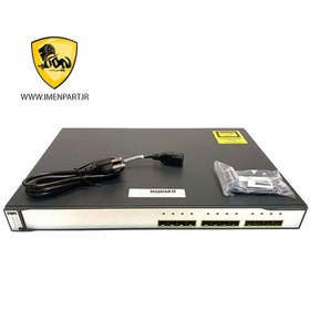 تصویر سوئیچ سیسکو مدل WS-C3750G-12S-S استوک Cisco WS-C3750G-12S-S 12Port Switch Stock