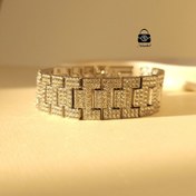 تصویر دستبند فول نگین جواهر 