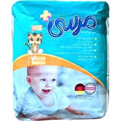 تصویر پوشک کامل بچه مرسی merci بزرگ شماره 4 بسته 14 عددی Merci Baby Diaper Large No4 14pcs
