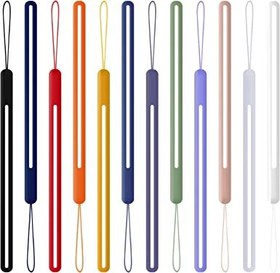 تصویر بند موبایل سیلیکونی دستی موبایل بسته 5 عددی مدل PK-B55 Short silicone mobile phone strap, pack of 5 PK-B55