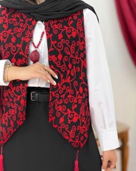 تصویر سه تیکه یلدایی زنانه طرح انار 