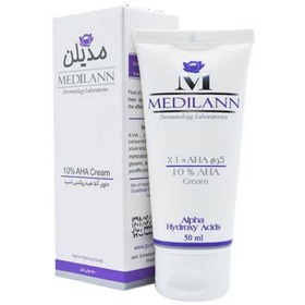 تصویر کرم لایه بردار پوست مدیلن مدل 10% AHA حجم 50 میلی لیتر Medilann 10 Percent AHA Cream 50ml