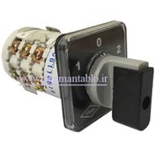 تصویر کلید سلکتور تکفاز چپگرد-راستگرد 16 آمپر (KAVEH) کد : 1634 