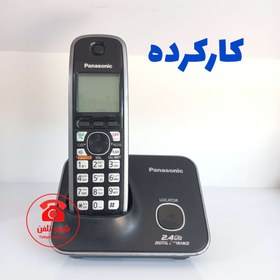 تصویر تلفن بیسیم پاناسونیک مدل KX-TG3711BX، منو فارسی، کارکرده 