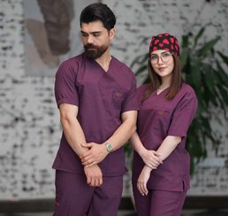 تصویر اسکراب پزشکی پرشیا رنگ سماقی 