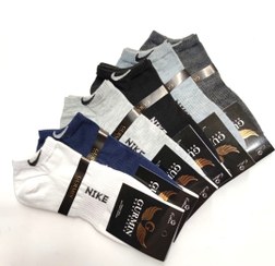 تصویر (۱۲جفت) جوراب مچی مردانه طرح نایک الوان مارک گارمین 
