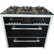 تصویر اجاق گاز تکنوا ۵ شعله صفحه شیشه‌ای 