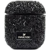 تصویر کاور محافظ ایرپاد سری ۱ و ۲ مدل کریستالی Swarovski Swarovski Glittering Airpods 1 & 2 case