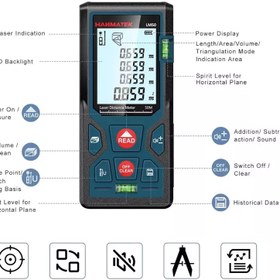 تصویر متر لیزری hanmatek lm50 