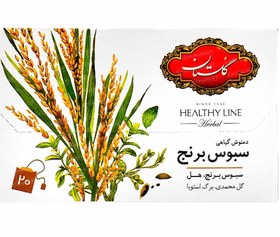 تصویر دمنوش گیاهی کیسه ای سبوس برنج 20 عددی گلستان 