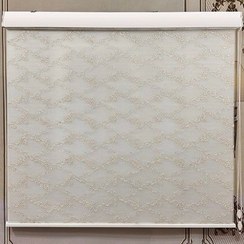 تصویر پرده زبرا دومکانیزم حریر گلدوزی کد RD931 