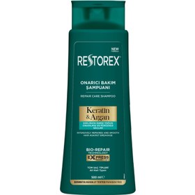 تصویر شامپو کراتین و آرگان رستورکس RESTOREX KERATIN & ARGAN REPAIR CARE SHAMPOO 500ml