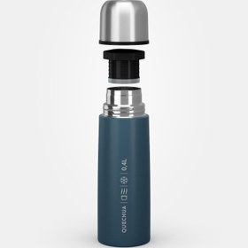 تصویر فلاسک کچوا استیل Quechua Stainless Steel Thermos - 0.4 Liter - Blue 