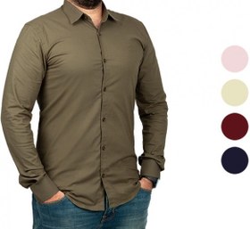 تصویر پیراهن ساده مردانه Benetton | پوشاک مردانه 
