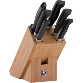 تصویر سرویس 7 پارچه چاقو زولینگ ZWILLING Four Star Knife Block ( ارسال 10 الی 15 روز کاری ) 