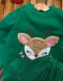 تصویر پیش‌نویس ۶۰ - سبز / سه بلوز دامن اهو پشمالو