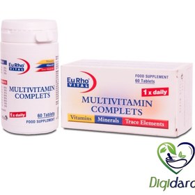 تصویر قرص مولتی ویتامین کامپلیت یوروویتال 30 عددی ا Eurho Vital Multivitamin Complets Eurho Vital Multivitamin Complets