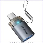 تصویر تبدیل OTG مک دودو مدل OT-7400 USB-A به USB-C با سرعت ۵ گیگابیت 
