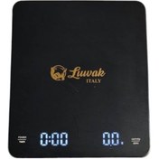 تصویر ترازو دیجیتال قهوه تایمر دار LED مدل لواک luwak 