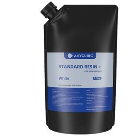 تصویر رزین استاندارد پلاس 1.5 کیلوگرمی برند انی کیوبیک رنگ سفید Anycubic Standard Resin+ 1.5Kg 