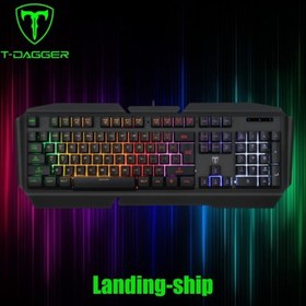 تصویر کیبورد گیمینگ تی دگر مدل Landing ship T-TGK200 T-DAGGER Landing ship T-TGK200 Gaming keyboard