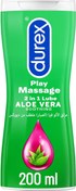 تصویر ژل Durex Play Massage | خرید مستقیم از آمازون – اصل | لوبریکانت و ماساژور آلوئه‌ورا ۲۰۰ml – ساخت انگلستان Durex Play Massage 2 in 1 Lubricant, Aloevera-200 ML Gel (Packaging May Vary)