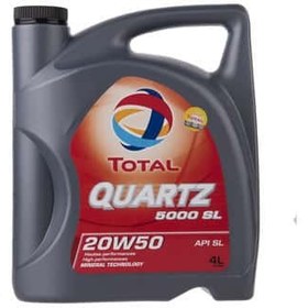 تصویر روغن موتور توتال (TOTAL) مدل 20W-50 SL چهار لیتری 