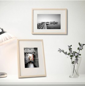 تصویر قاب عکس نود عمق چوب درخت توس Hovsta 21X30 A4 IKEA 
