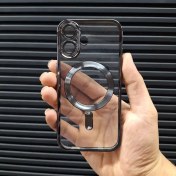 تصویر قاب ژله ای مگ سیف اپل مناسب آیفون ۱۶ با محافظ لنز 