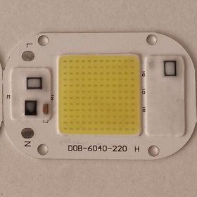 تصویر چیپ ال ای دی 50 وات ماژول دی او بی پرژکتوری 220 ولت رنگ مهتابی 