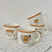 تصویر ماگ خرسی happy bear کد 1002 